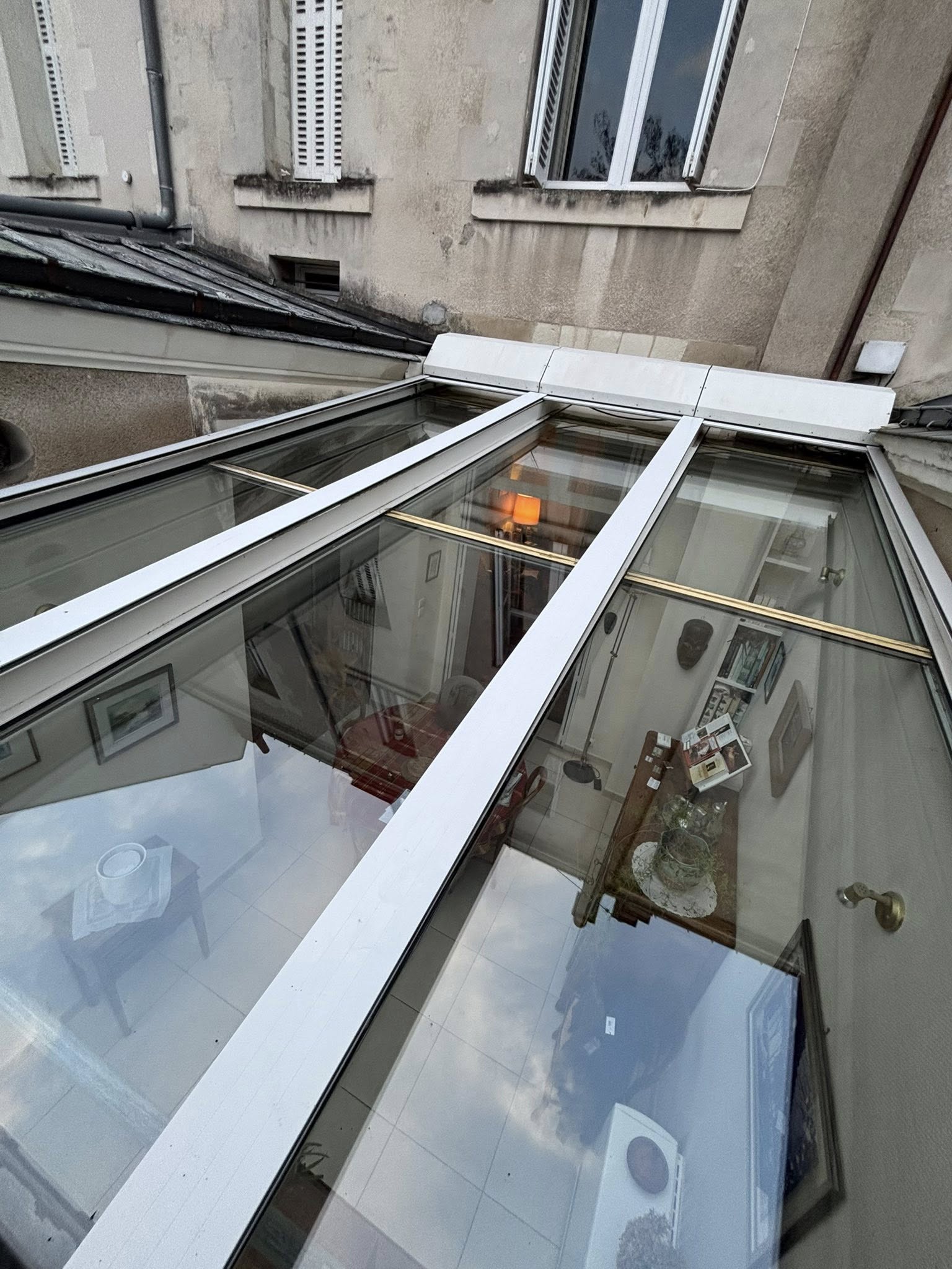 Toit vitré avec vue intérieure