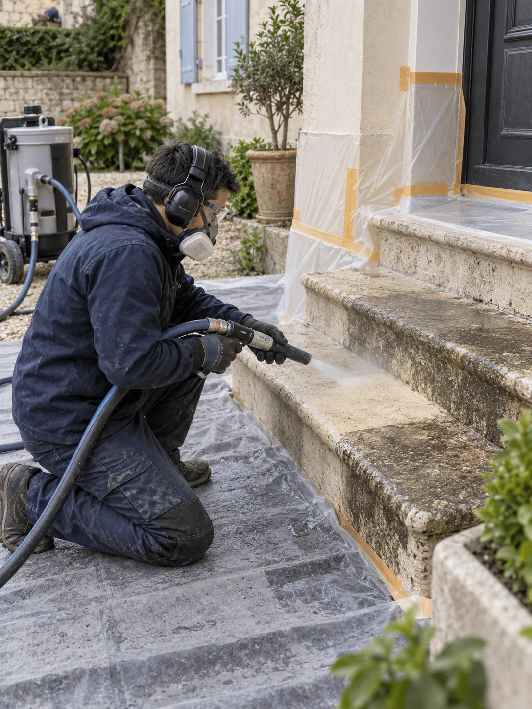 Illustration Clean Tout 37 — emplacement à remplacer par un avant après de surface décapée
