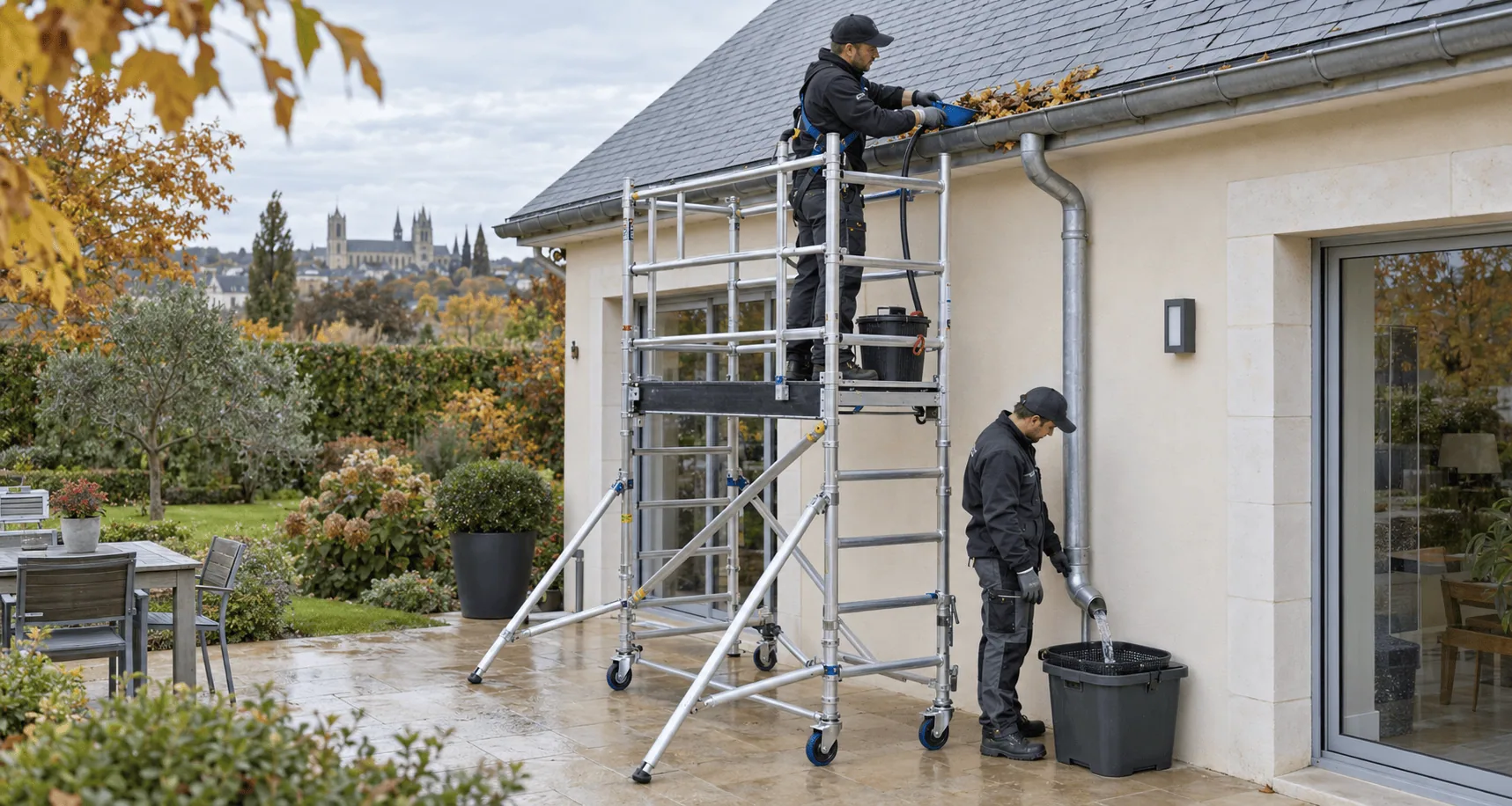 Nettoyage et démoussage professionnel d’une toiture