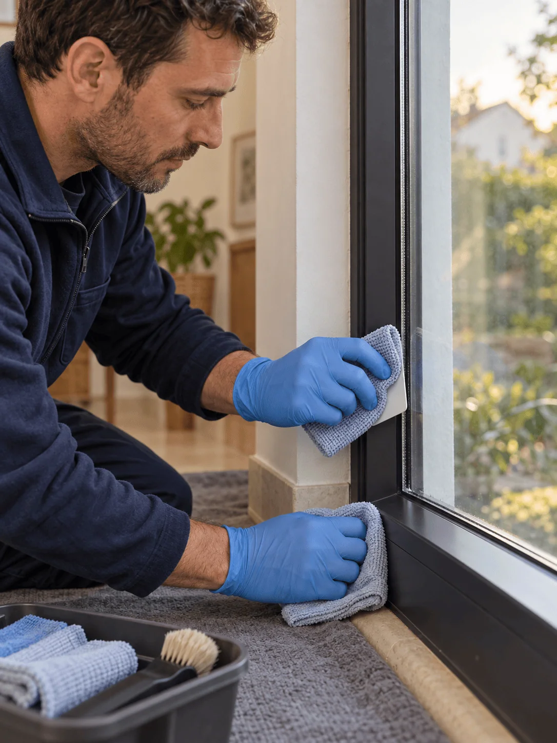 Nettoyage professionnel d’une baie vitrée par Clean Tout 37